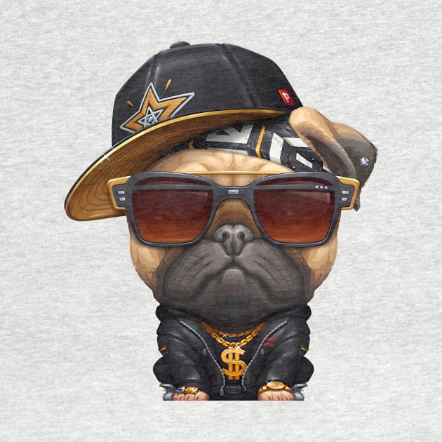 Pug Hip-Hop Super Star by stonemask